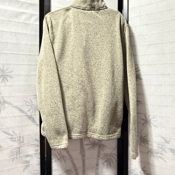 Iceburg Outerwear Men’s M Gray Snap Neck Fleece Pullover Mock Collar Jacket - Picture 6 of 8